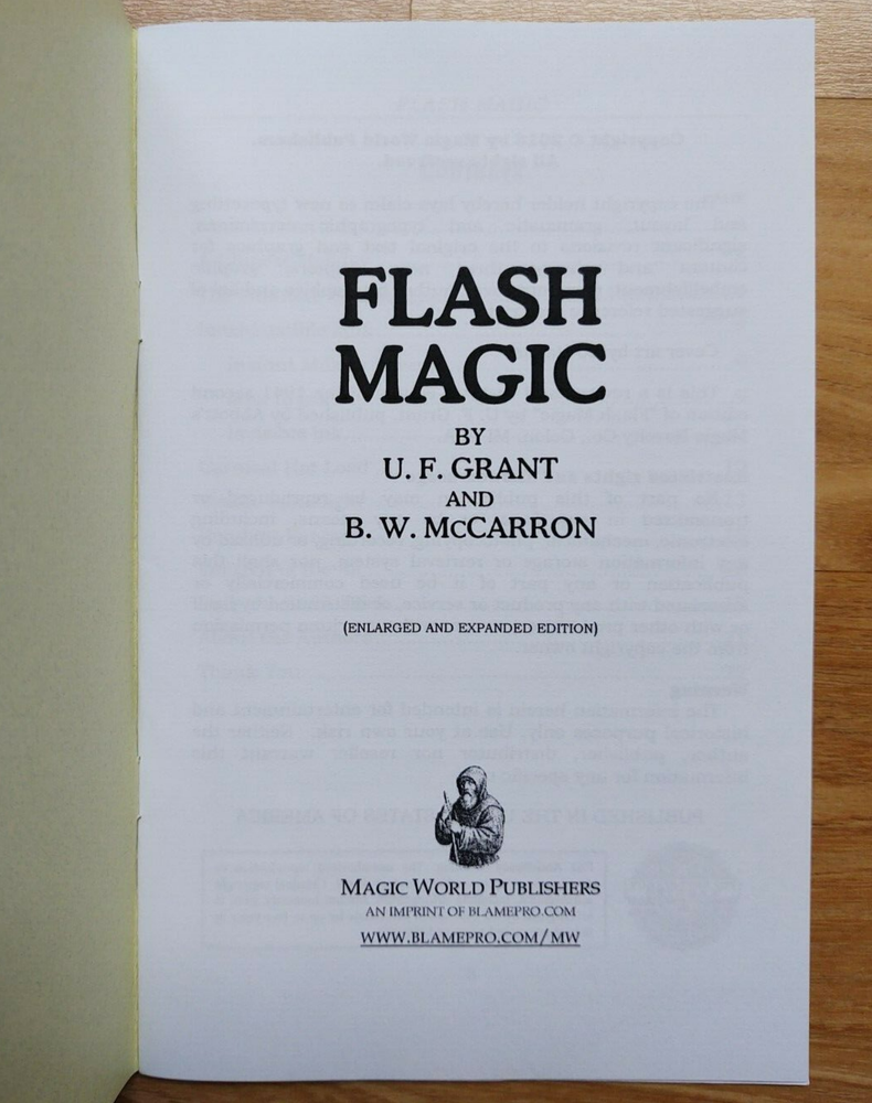 FLASH MAGIC (U. F. Grant & B. W. McCarron)