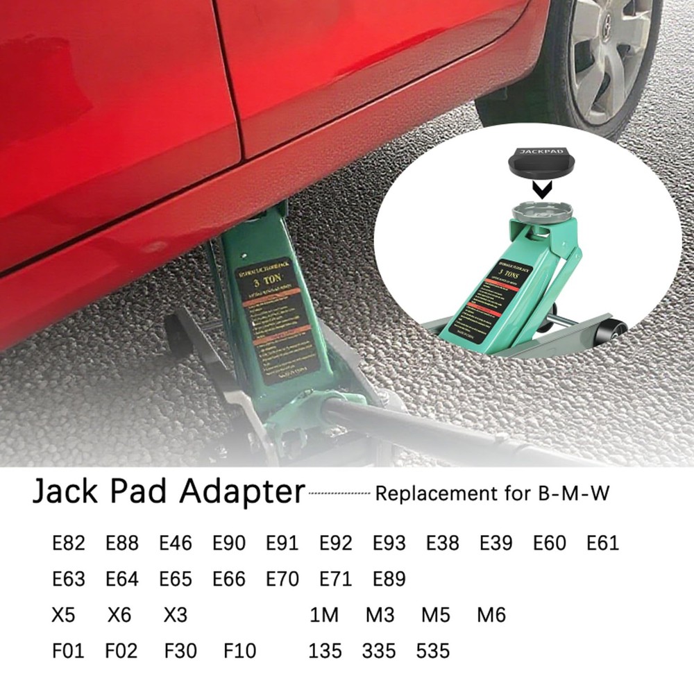 Jack Pad Adapter Aluminium Replacement For BMW 135 335 E82 E46 E90 2 Pack