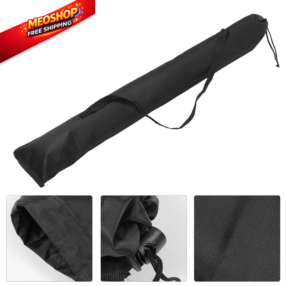 Kisangel Waterproof Foldable Walking Stick Bag Adjustable Strap medium, Black