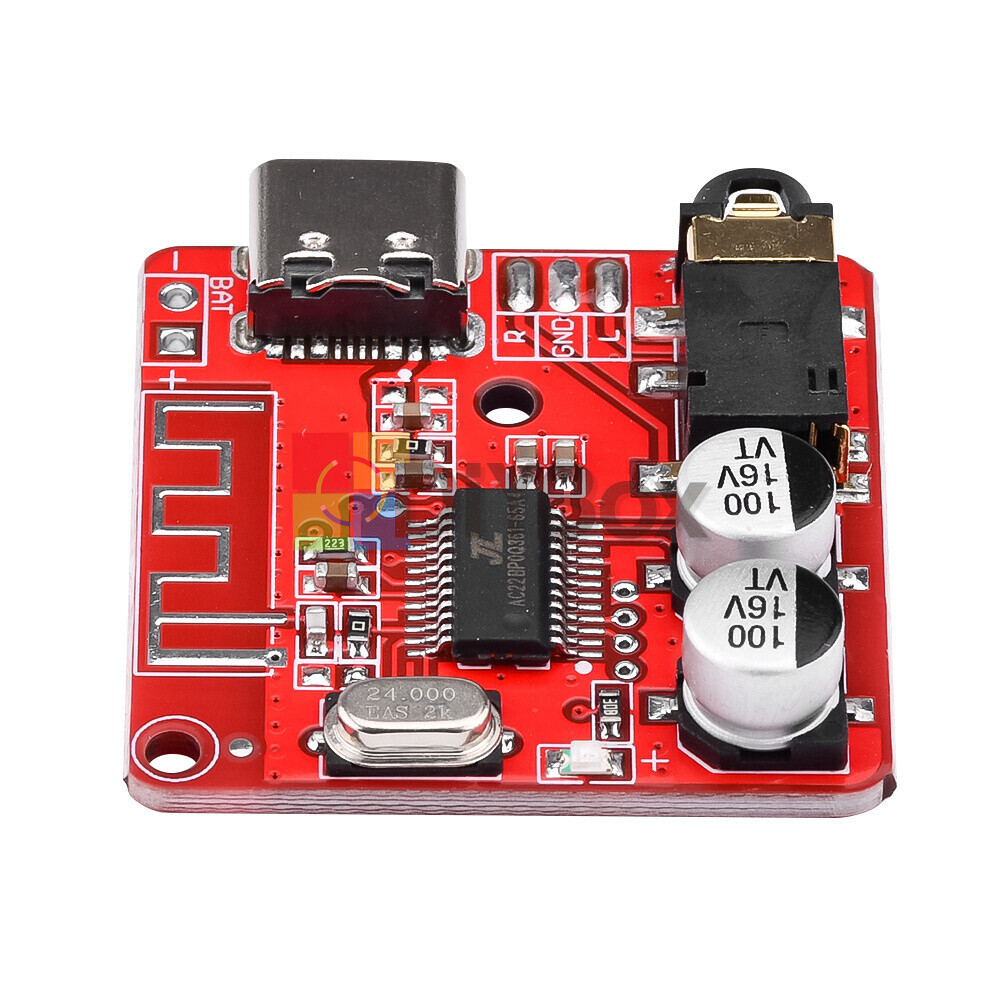 6PCS 3.7V-5V Mini Bluetooth 5.1 Audio Receiver MP3 Decoder Amplifier Module -