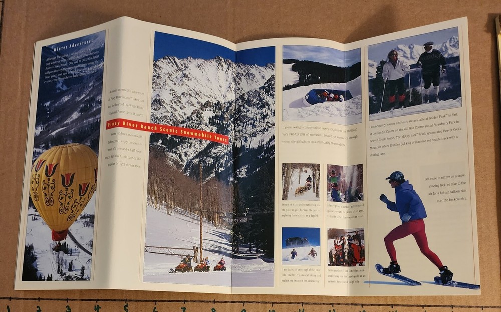1993/94 VAIL SKI AREA 20P BROCHURE W/ TRAIL MAP. MINT