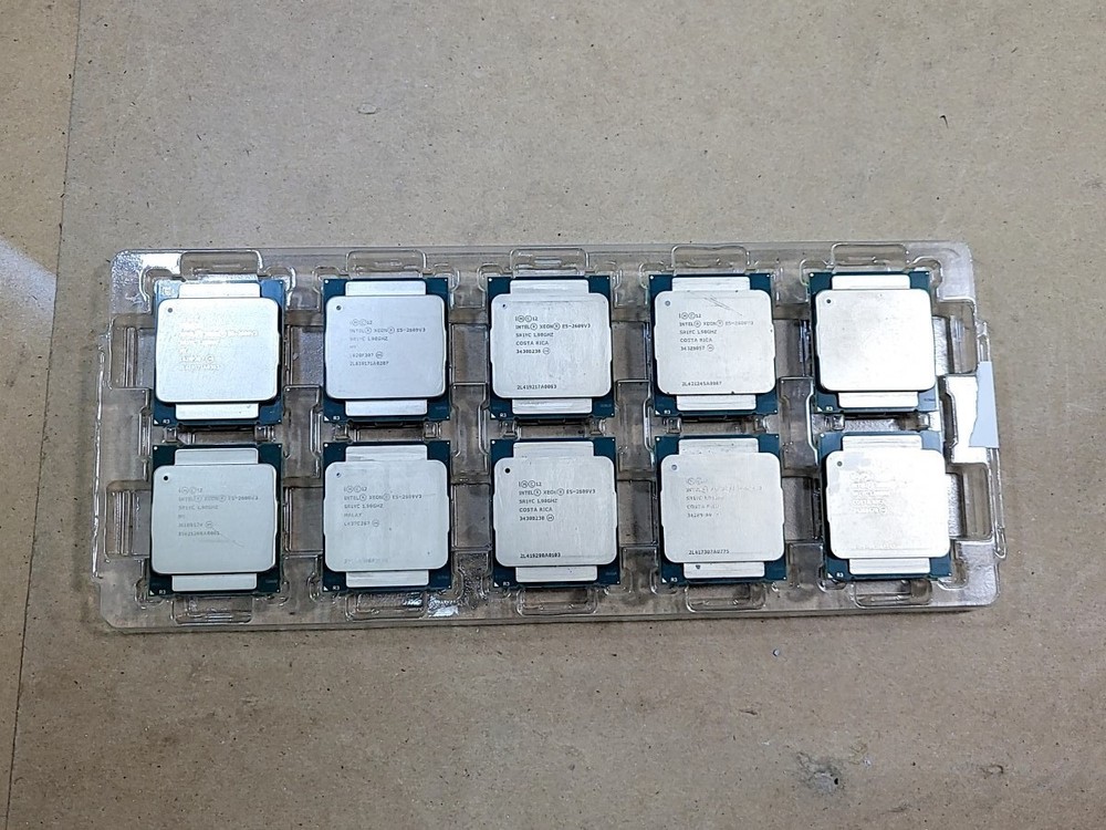Lot of 10* INTEL SR1YC Xeon E5-2609 v3 1.9GHz Server CPU