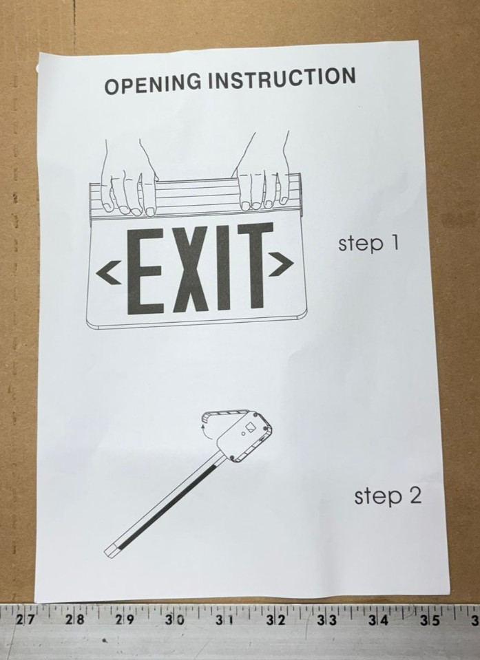 Lithonia Lighting EDG 1 R M6 Edge-lit Exit Sign