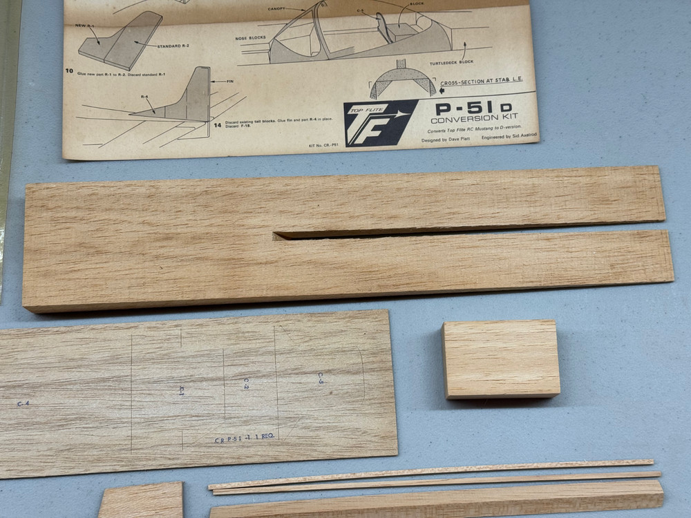 Top Flite P-51D Mustang Conversion Kit CR.-P51