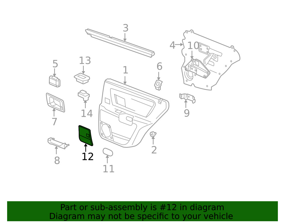 Genuine GM Speaker Grille 89038804