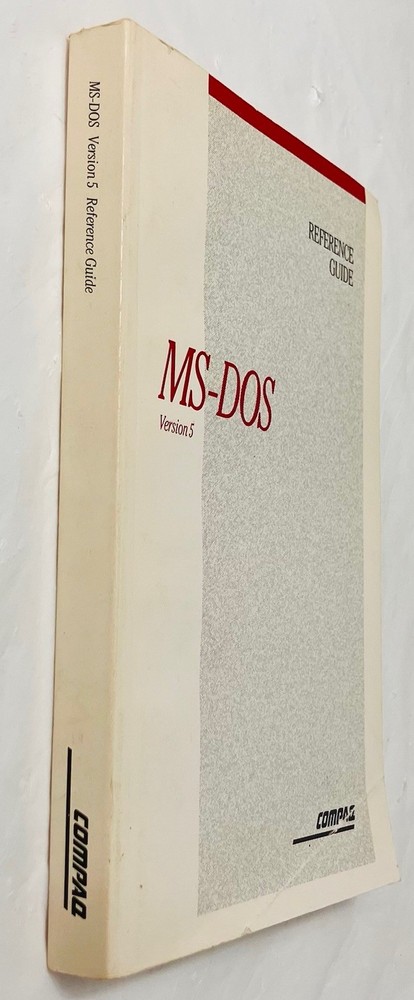 MS-DOS Version 5 Reference Guide Compaq Vintage Softcover User Manual PC DOS VG