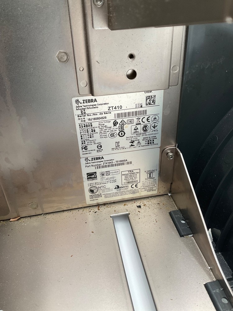 ZEBRA ZT410 Label Printer USED