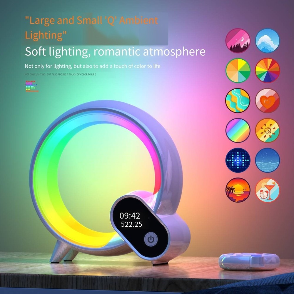 Creative Digital Display Alarm Clock with Bluetooth Audio & Intelligent Wake