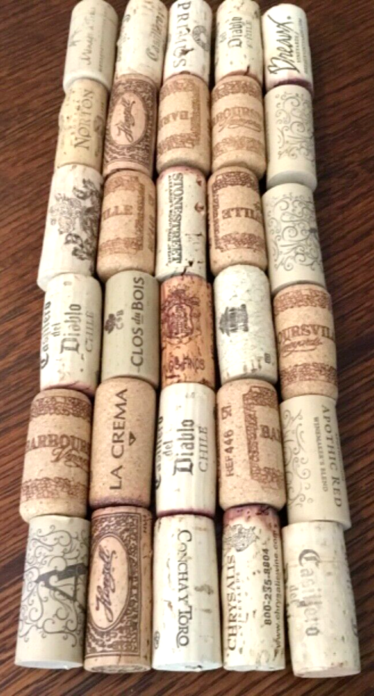 30 Count Real Used Wine Corks Crafts