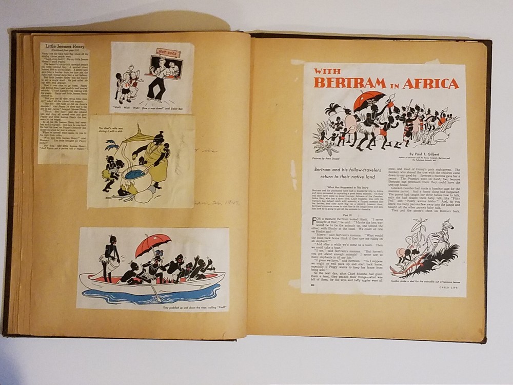 Vintage WW2 Era Scrapbook, Uncle Sam, Plane, Eagle, Ship, Cannon