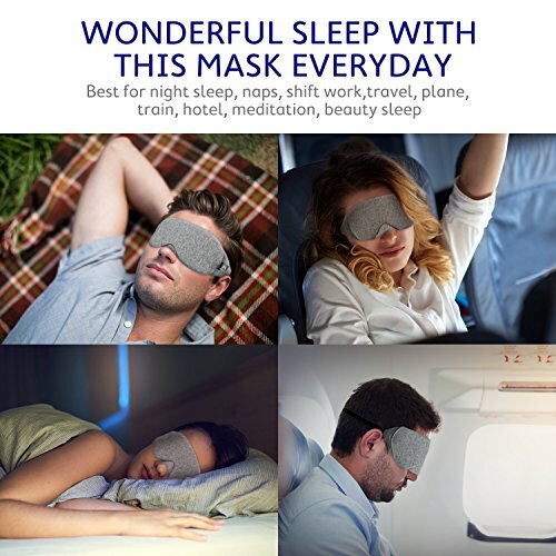 Mavogel Cotton Sleep Eye Mask - Updated Design Light Blocking Sleep Mask, Soft