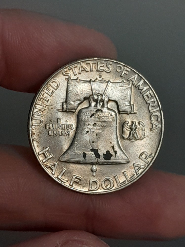 1962- D Franklin Half Dollar BU #1