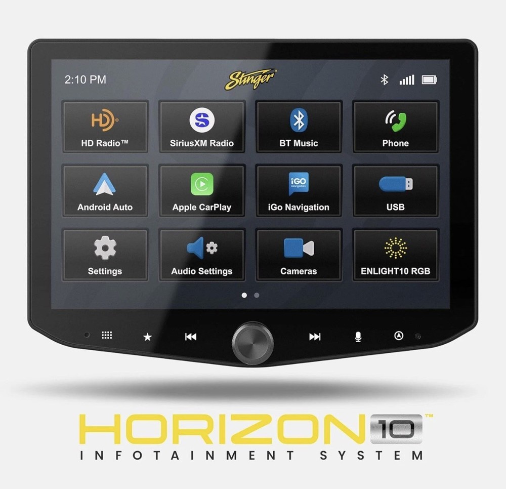 Stinger HORIZON10 IX210 Digital Multimedia Receiver 10.1" HD Touchscreen Display
