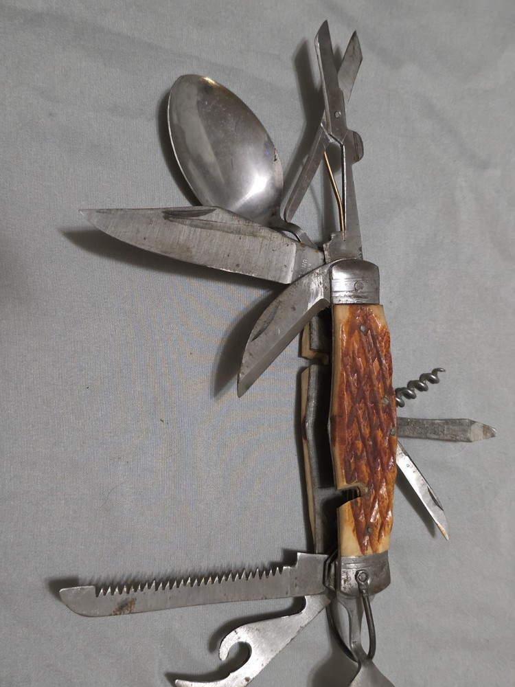 Vintage Multi-Tool Camping Knife