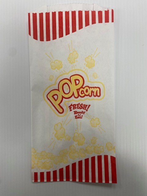 1.5 oz. paper popcorn bags, 5" x 10", 35 Pack