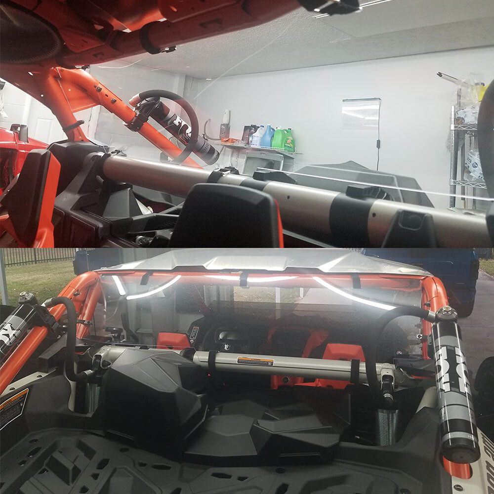 KEMIMOTO UTV Back Rear Windshield Polycarbonate for Can Am Maverick X3 2017-2024