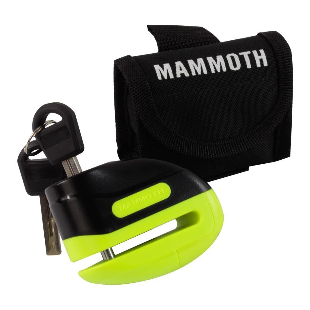 Mammoth Rogue Disc Lock 6mm Yellow Motorcycle Security