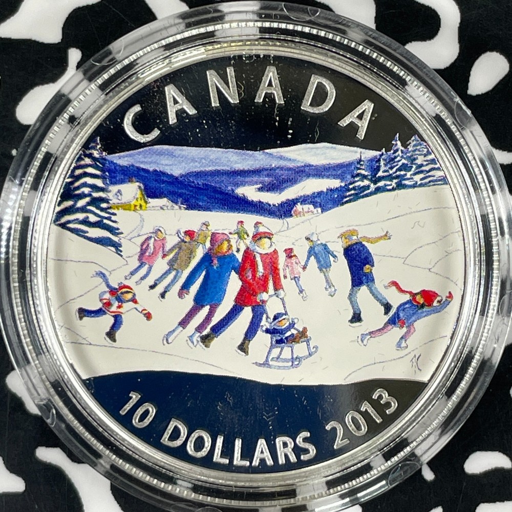 2013 Canada Winter $10 Dollars Proof Set Lot#B3202 Silver! With Case