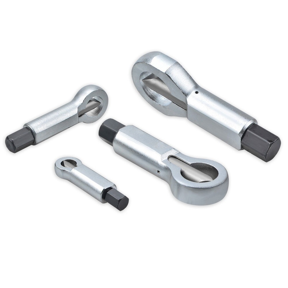 4PCS Nut Splitter Breaker 9-27mm Nut Remover Extractor Adjustable Cracker Tools