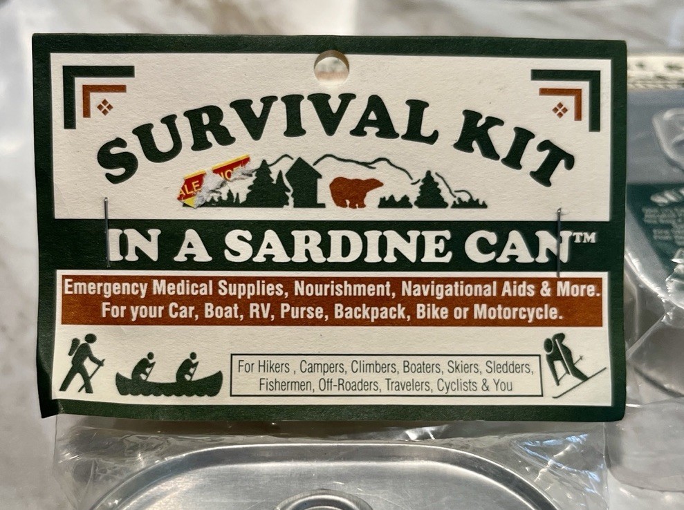 Survival Kit In A Sardine Can