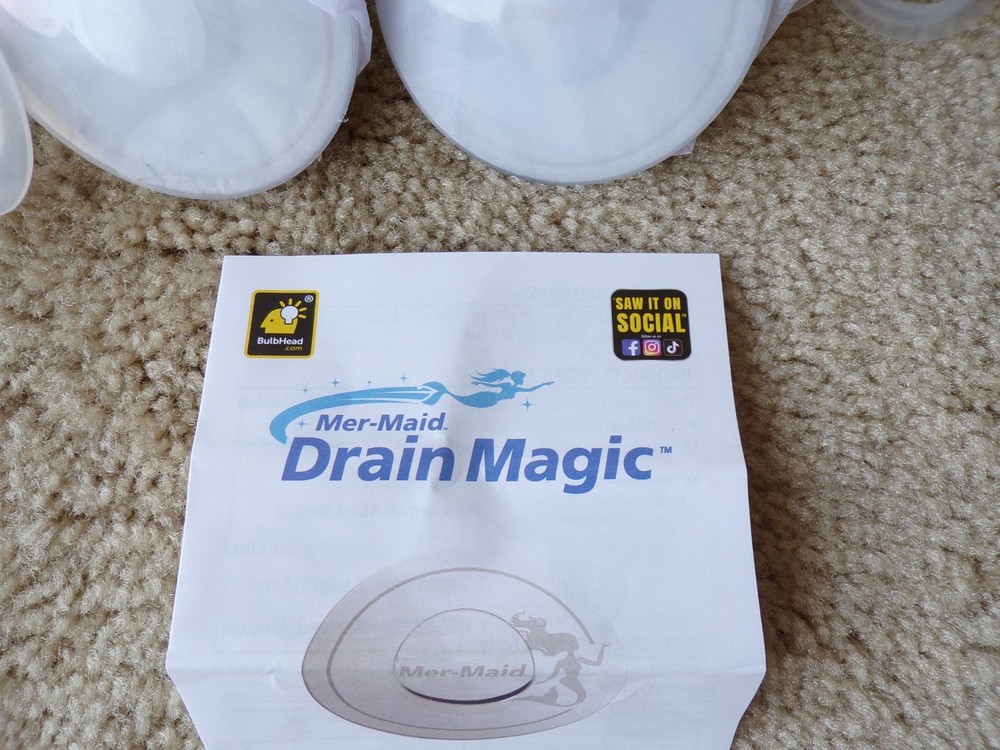 Mer-maid Drain Magic Universal Replacement Sink Stoppers 2 Pack; @cS