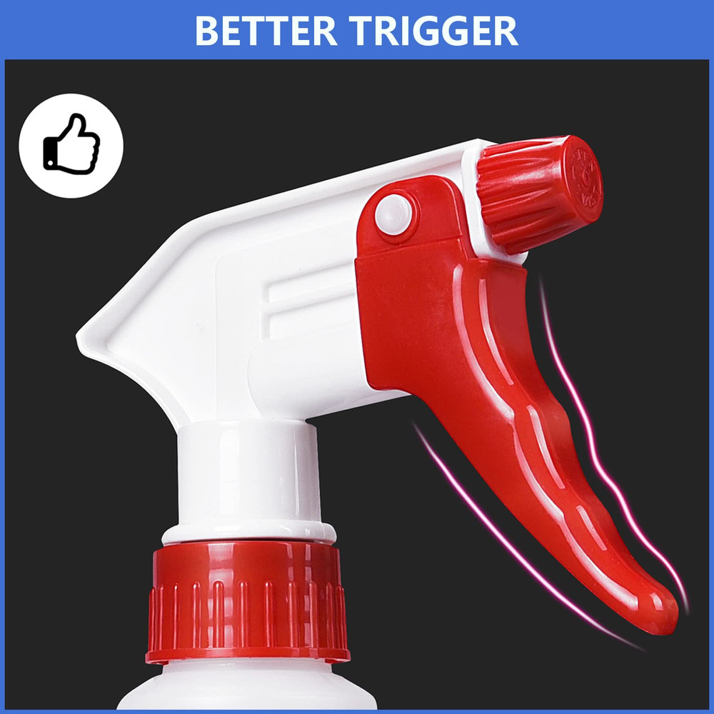 6 Pack Universal Spray Bottle Replacement Nozzle, Mist & Stream Trigger Sprayer