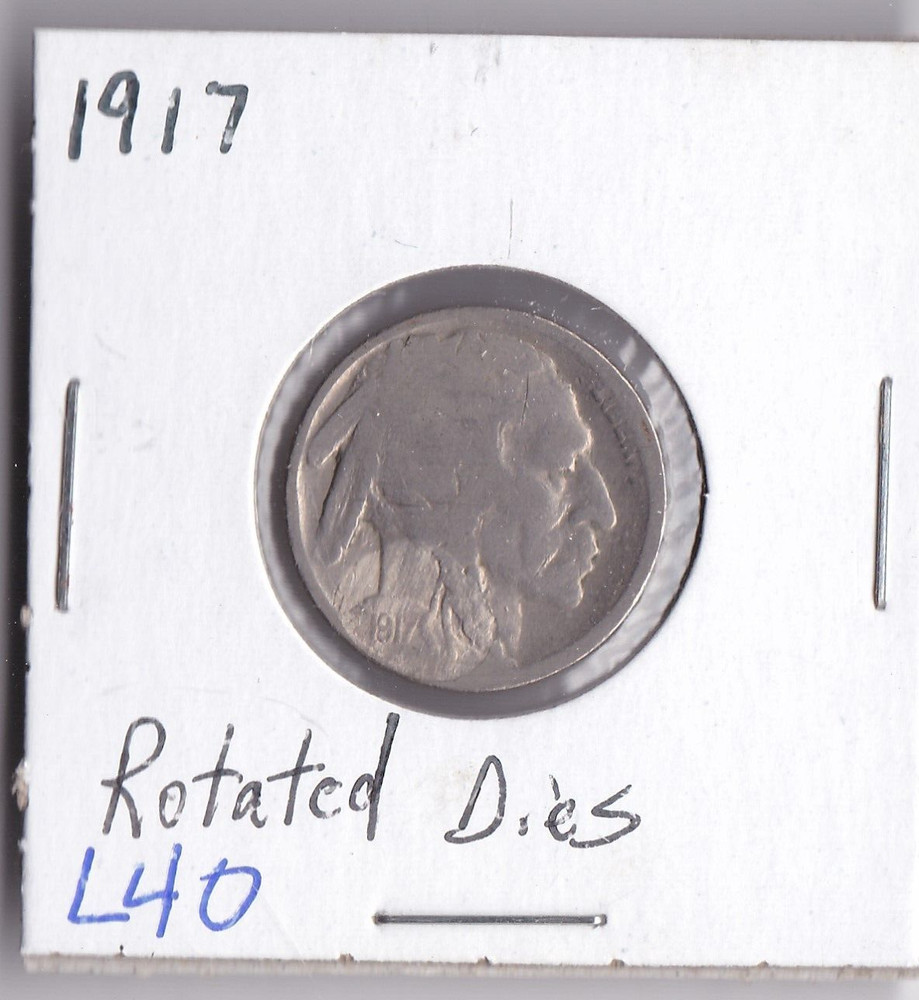1917 Buffalo Nickel Acid Dated L40
