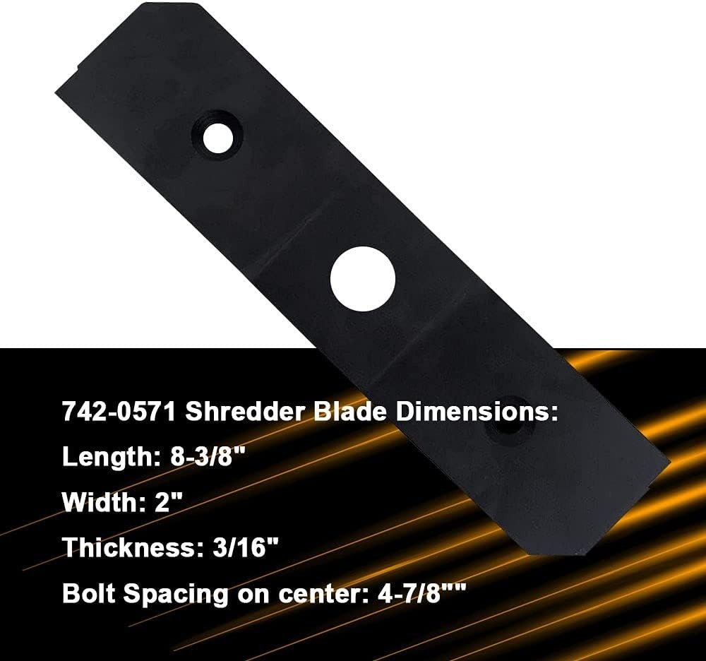 Compact Chipper/Shredder Blades Kit - Compatible with MTD & Troy-Bilt Machines