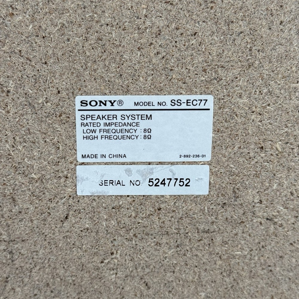Sony MHC-EC77 3 CD Changer Mini Hi-Fi Component System W/ Speaker Pair TESTED