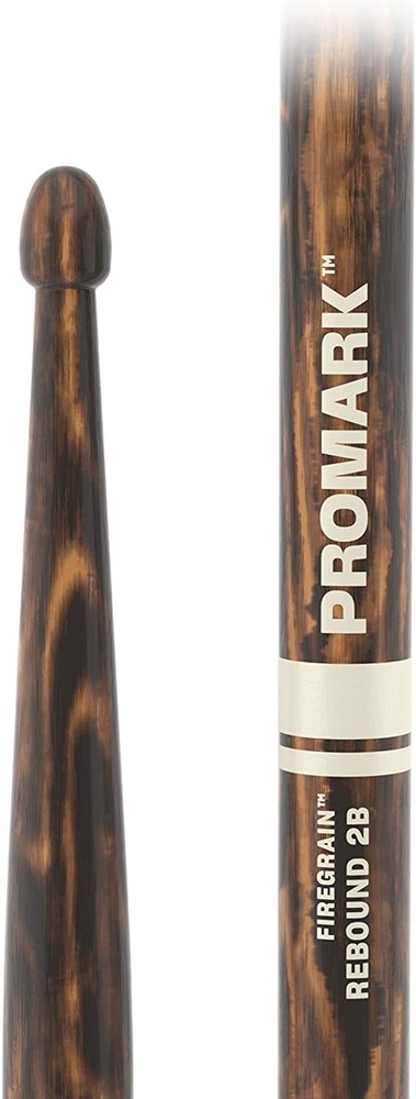 4 PACK Promark 2B Drumsticks FireGrain Rebound Acorn Tip Drum Sticks