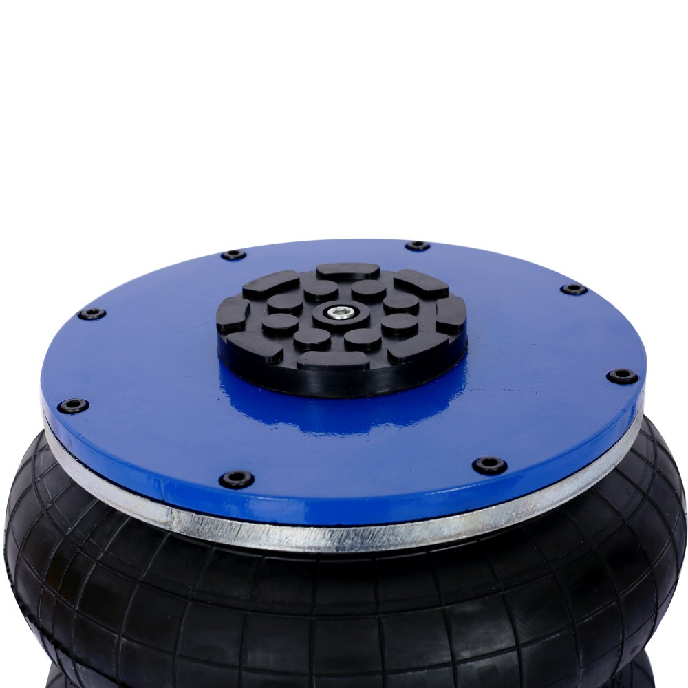 5-ton pneumatic jack with three-chamber design and compact telescoping structure