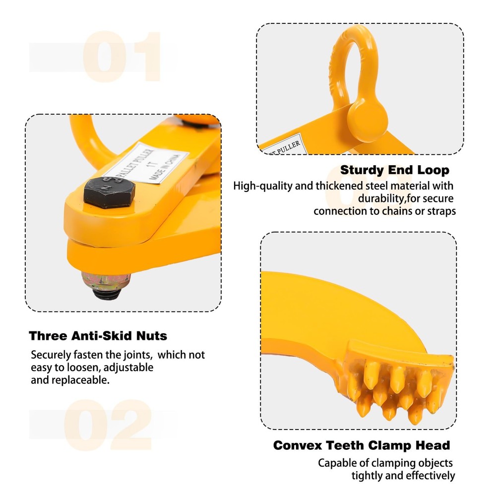 Pallet Puller,1T/2205 LBS Capacity Pallet Jack Puller,Heavy Duty Single Sciss...
