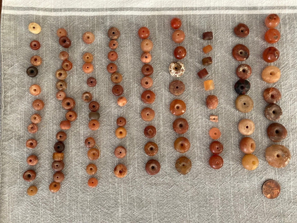 96 Ancient Roman Carnelian Stone Beads