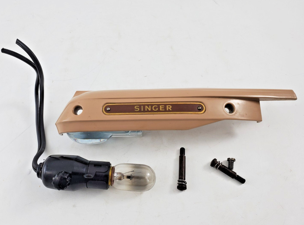 Singer 404 Sewing Machine Light Cover, Light Unit, Socket, Bulb Screws