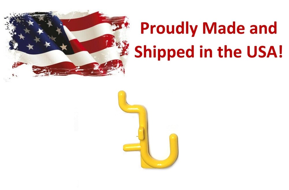 Plastic Yellow J Hook Peg Board Hook Kit Tool Storage Craft Hooks Pick A Pack