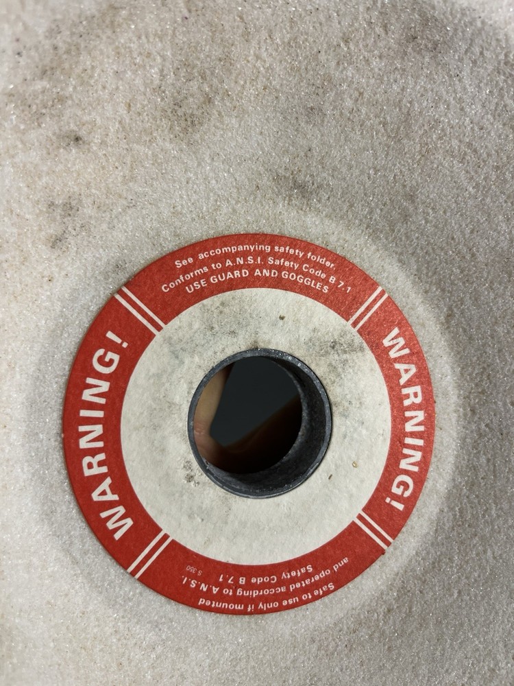 9 Inch Cone Cup White Oxide Griding Wheel. Pacific