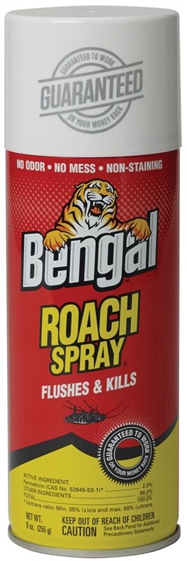 Bengal 92465 Roach Spray, Liquid, Spray Application, 9 oz  (3-pack)