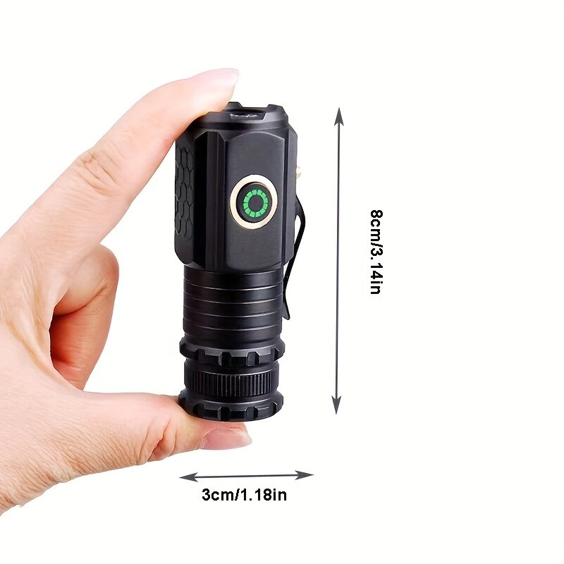 High - Power LED Flashlight with 3 P35 Beads, 2000LM