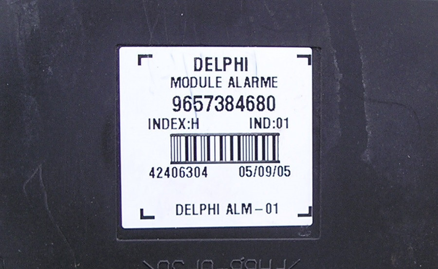 2006 CITROEN C4 COUPE ALARM CONTROL MODULE - 9657384680