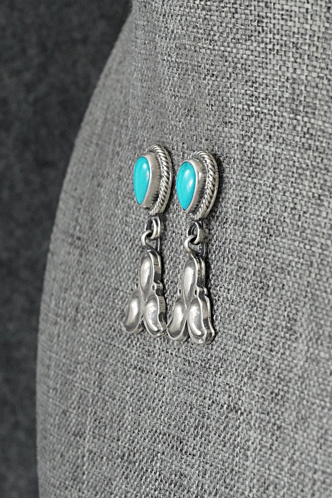 Turquoise & Sterling Silver Earrings - Sharon McCarthy