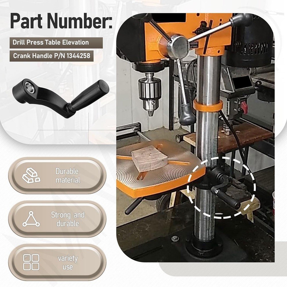 Drill Press Table Elevation Crank Handle P 1344258 for Drill Press Table2814