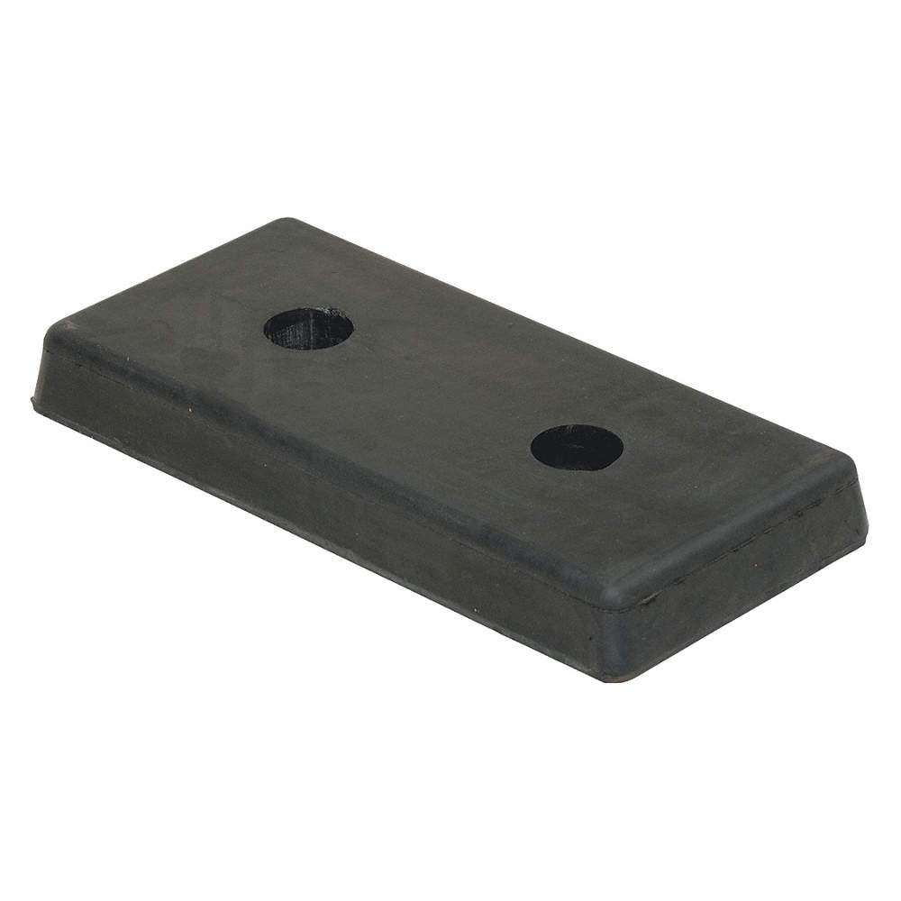 VESTIL B-818 Dock Bumper,8 in. D,Rubber,Rectangular 48XP41