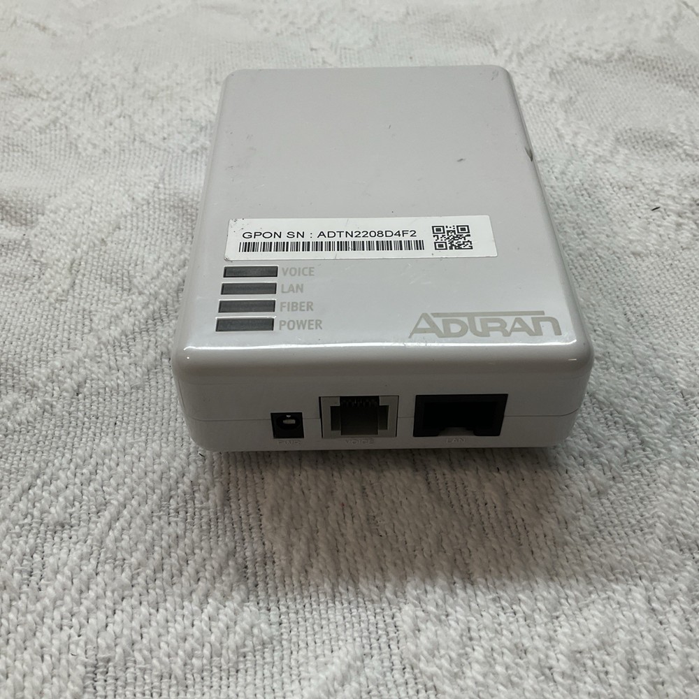 ADTRAN 411 Micro GPON Indoor ONT Router / 1287787F1 Optical Network Termination