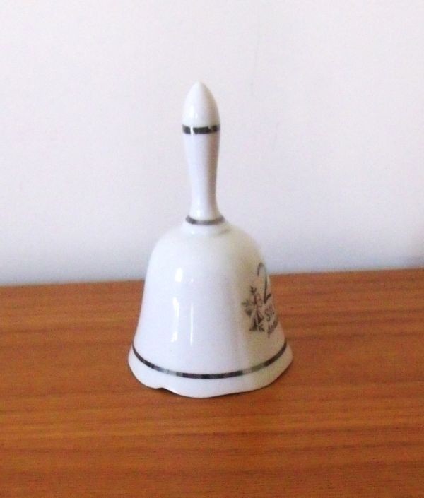 Vintage Japan 25th Wedding Anniversary Bell