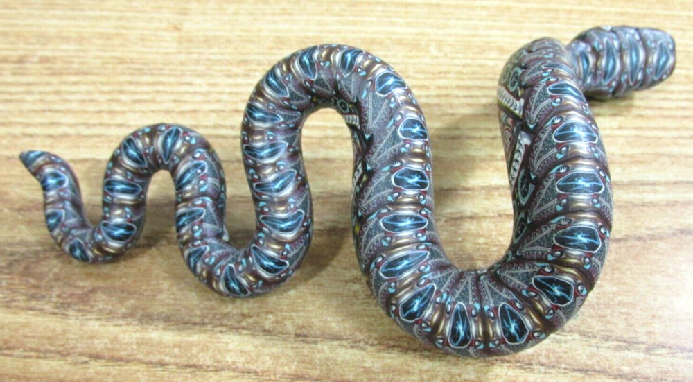 POLYMER CLAY SNAKE SCULPTURE / THUNDERBIRDS