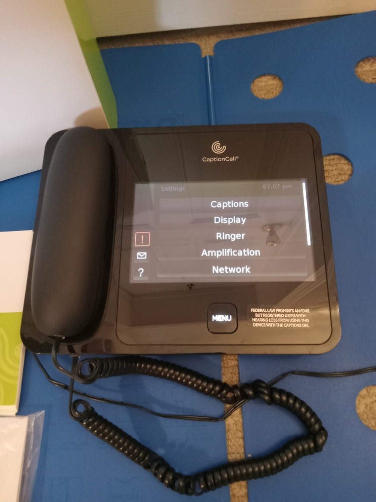 Caption Call 57Tx Closed-Caption Touch Screen Phone for Hearing Impaired