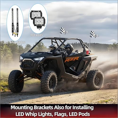 CB Antenna Mount, Universal Heavy Duty No-Drill Installation CB Universal Red