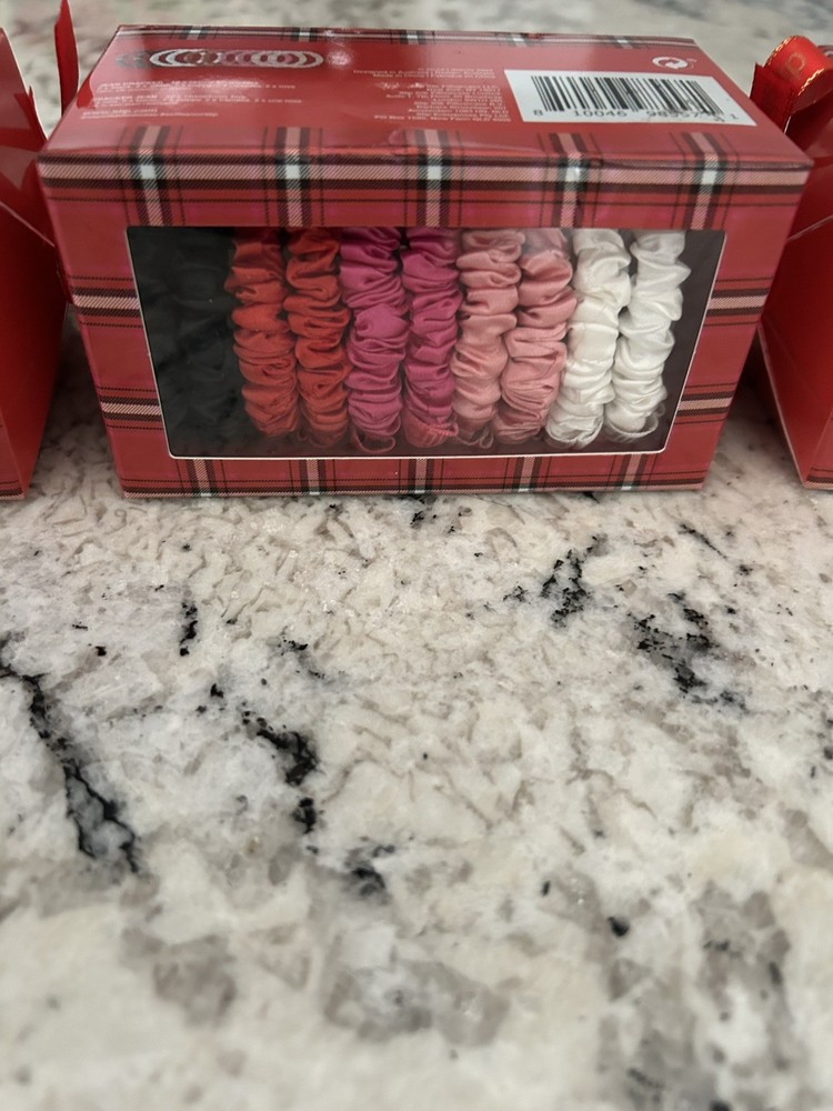 New SLIP 100% Silk Scrunchies 10 Pack Cracker
