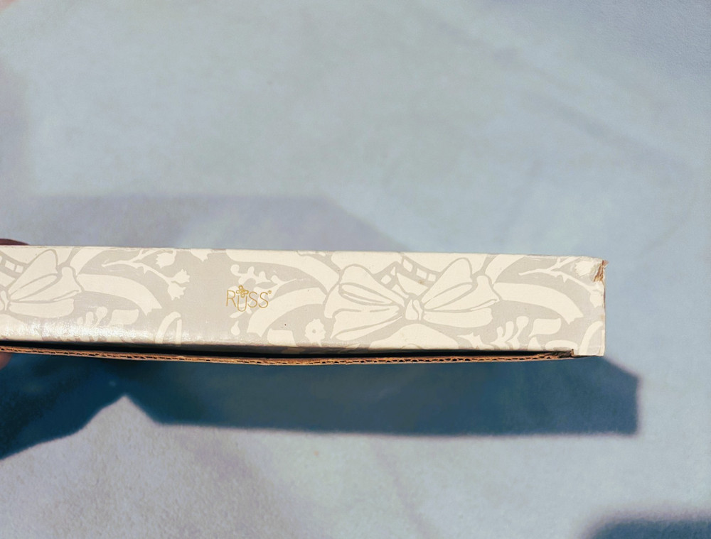Vintage Russ White Ceramic Wedding Frame, 8x6