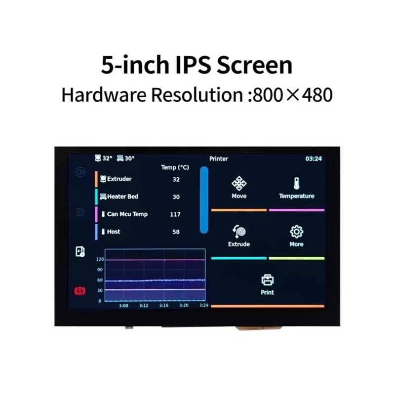 5inch LVDS Display Screen High Resolution for CM68 3D Printers ABS Material
